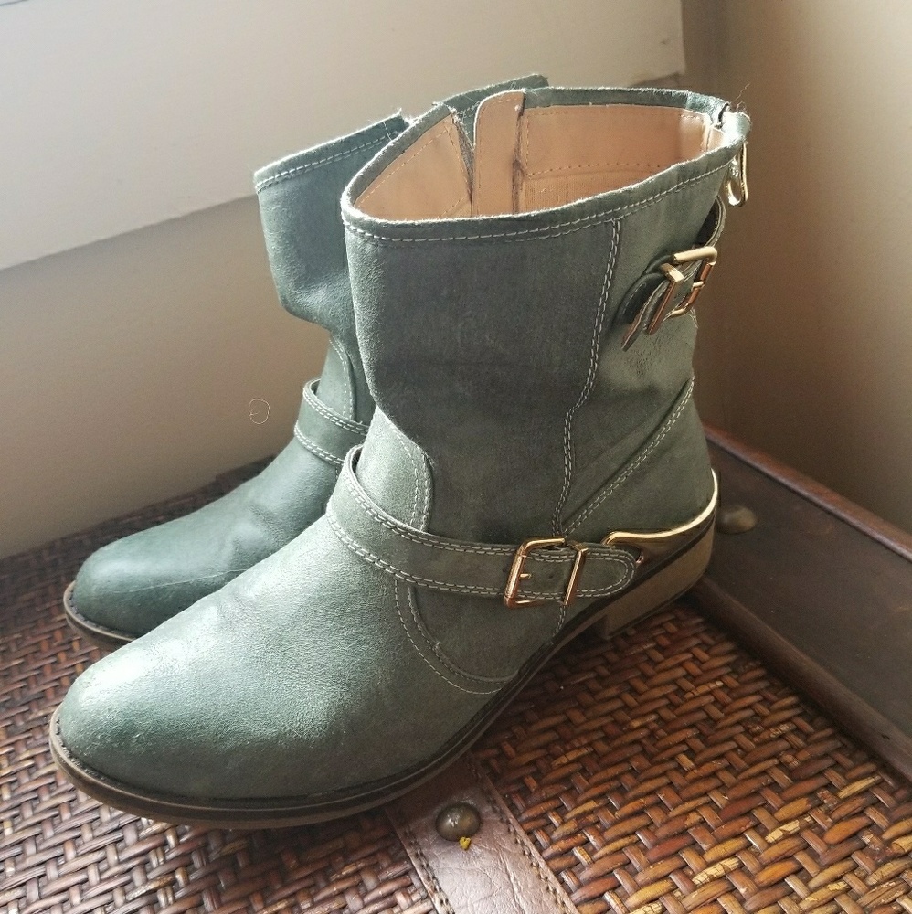 Green Boots Frye Style Merona Brand